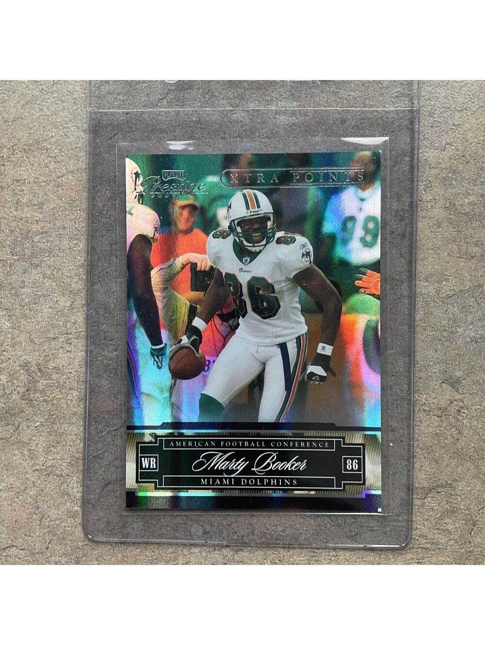 2007 Playoff Prestige Xtra Points Purple Football Card #80 Marty Booker /50